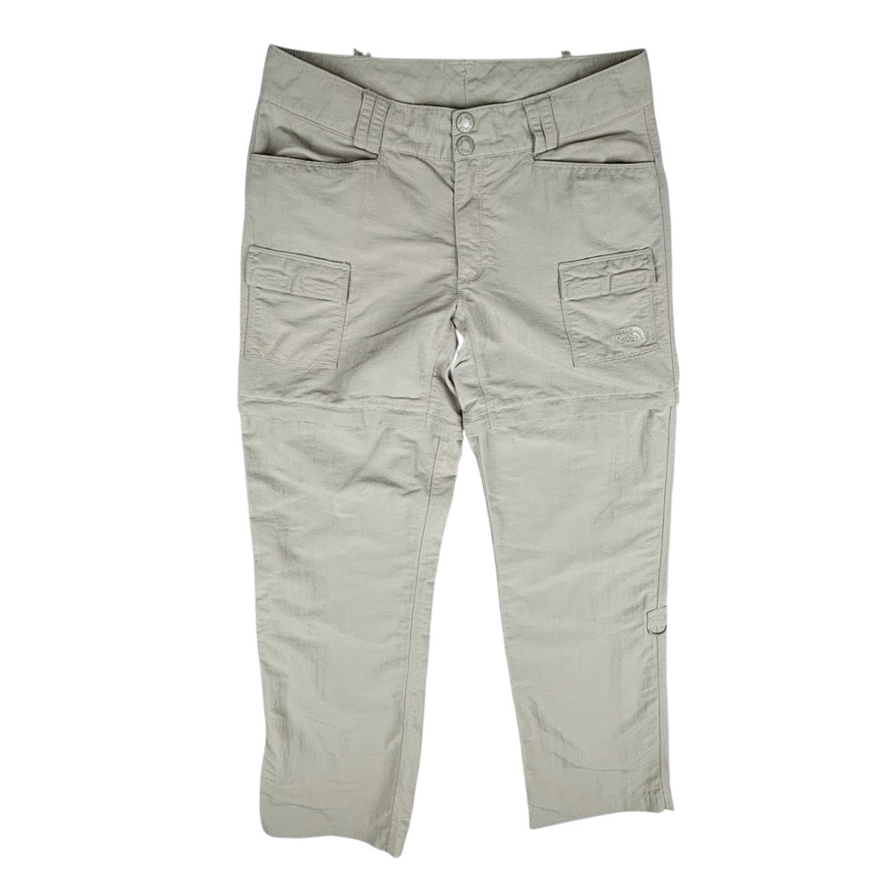 The‎ North Face Pants Womens 8 Beige Cargo Convertible Zip Off Hiking